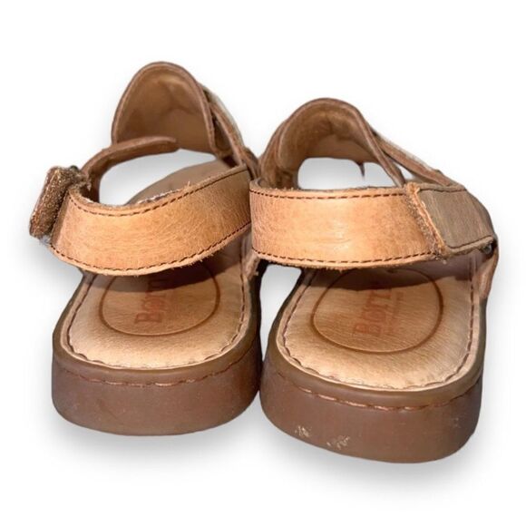 Born Belluno Leather Sandals Brown/Nut F00006 Women's 9M - Picture 5 of 10